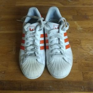Orange Adidas Superstar 2